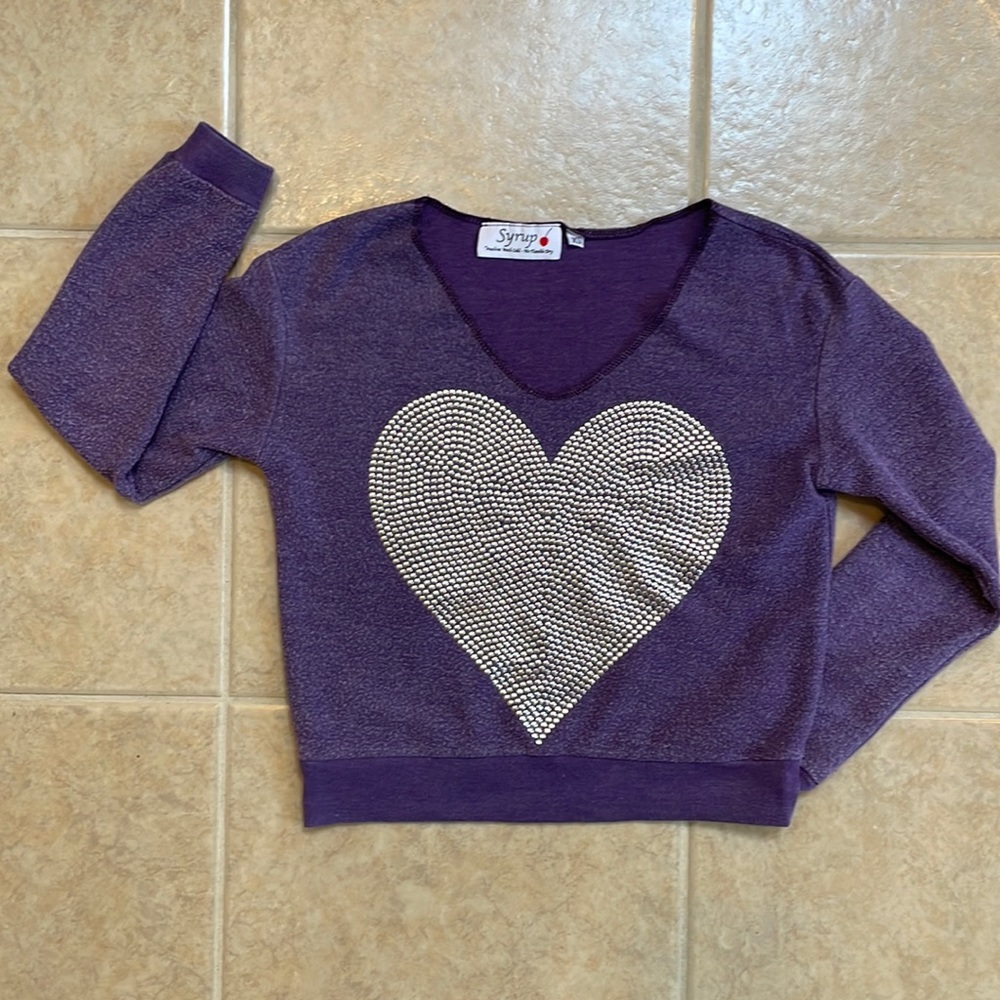 Syrup 🍒 designer top SZ XS (fits like 6/7)